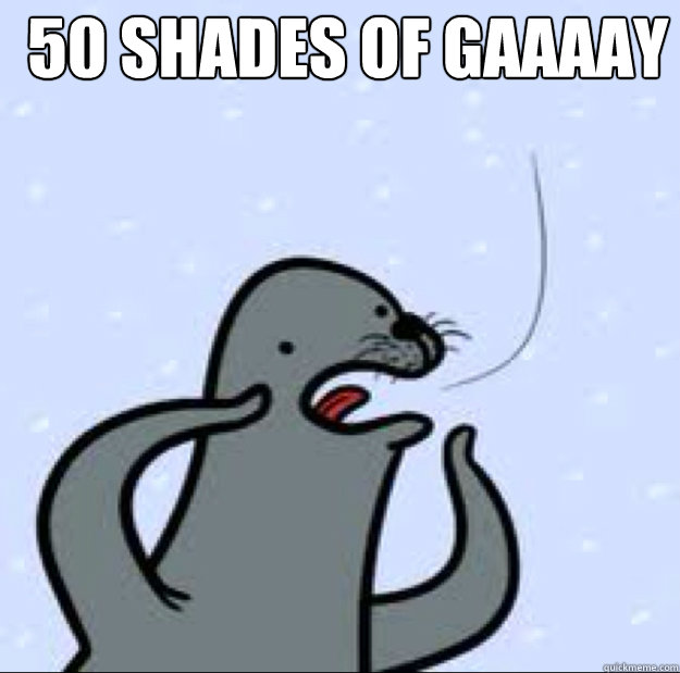 50 SHADES OF gaaaay   Gay seal