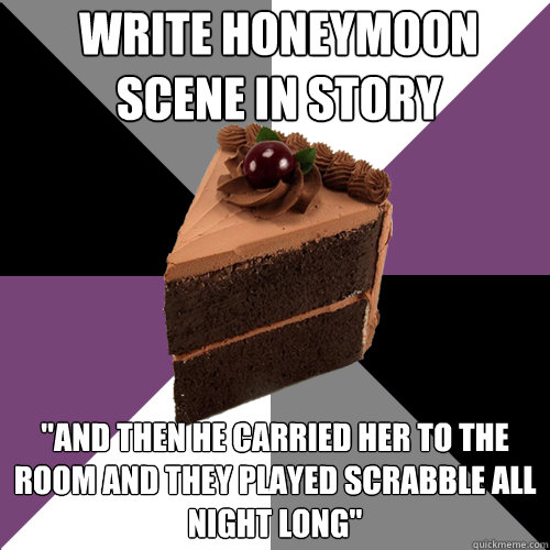 write honeymoon scene in story 