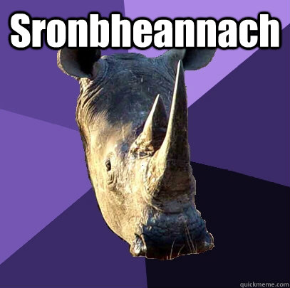 Sronbheannach   Sexually Oblivious Rhino