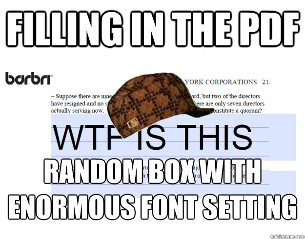 Filling in the pdf random box with enormous font setting - Filling in the pdf random box with enormous font setting  Misc