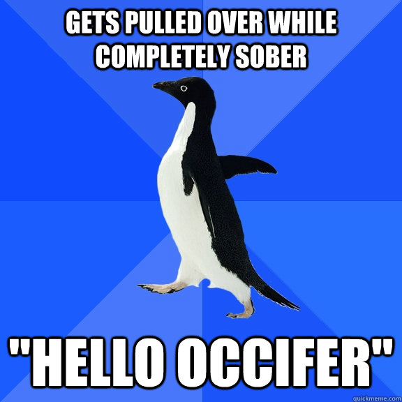 gets pulled over while completely sober  