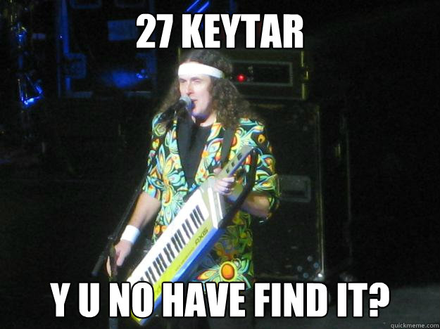 27 keytar y u no have find it? - 27 keytar y u no have find it?  Misc