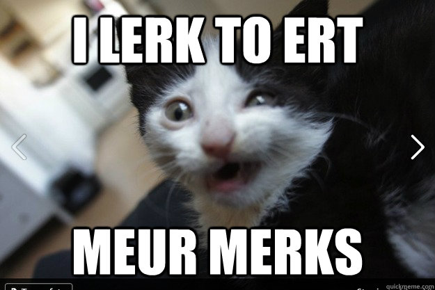 I lerk to ert Meur merks  Retarded Cat