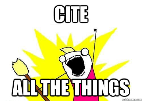 Cite all the things  x all the y