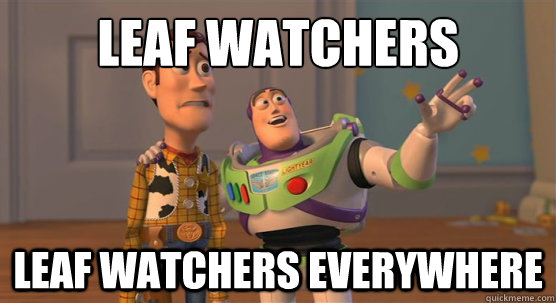 Leaf Watchers Leaf Watchers Everywhere  Toy Story Everywhere