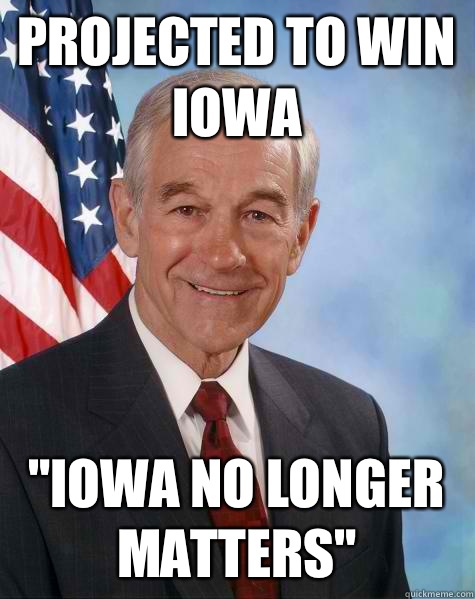 PROJECTED TO WIN IOWA 