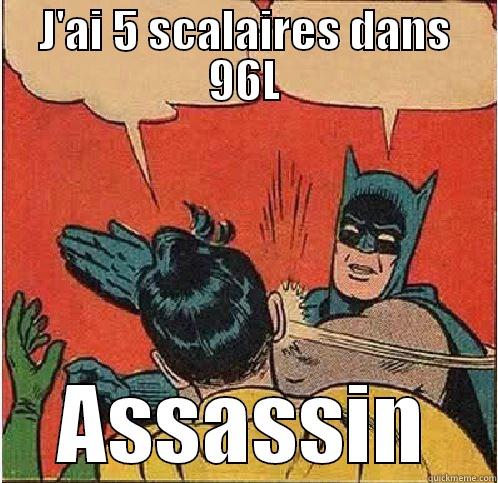 J'AI 5 SCALAIRES DANS 96L ASSASSIN Batman Slapping Robin