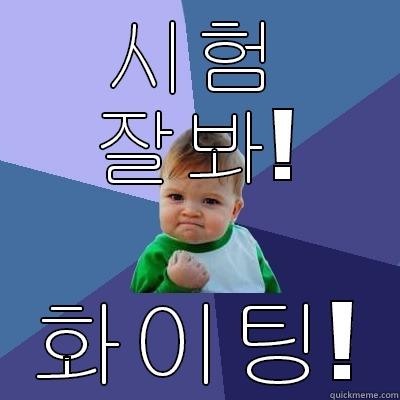 시험 잘봐! 화이팅! Success Kid