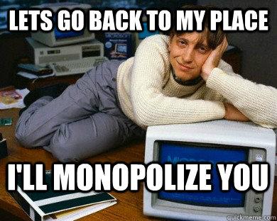 lets go back to my place i'll monopolize you  Dreamy Bill Gates in Bed