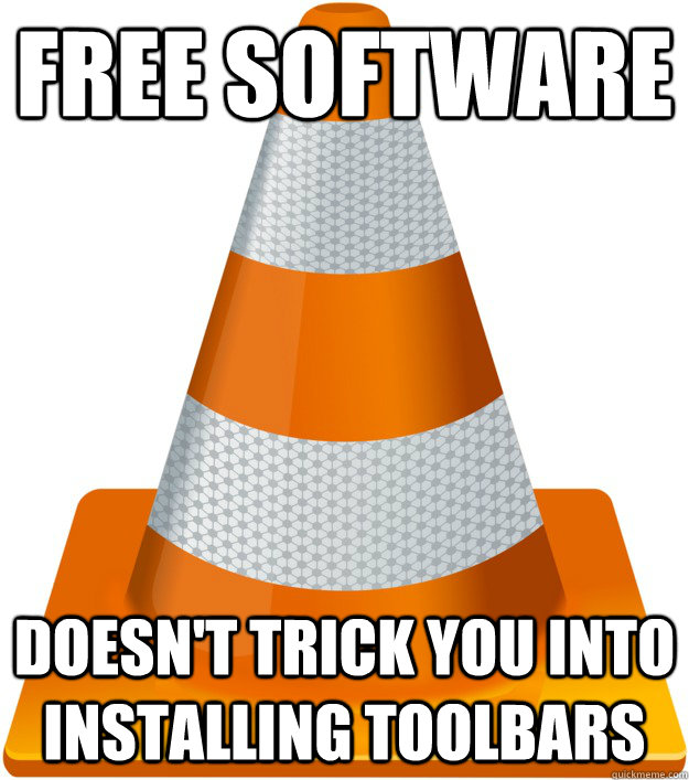 free software Doesn't trick you into installing toolbars - free software Doesn't trick you into installing toolbars  Misc