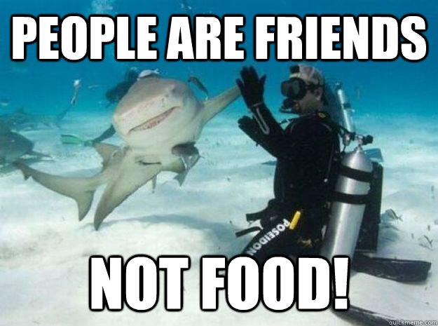 People are Friends Not food!  