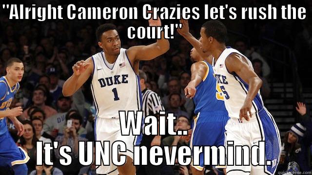 Duke and UNC basketball rivalry - 