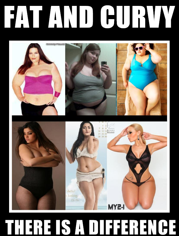 FAT And curvy , there is a difference! 