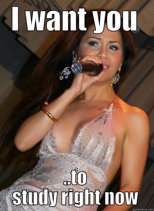 I WANT YOU ..TO STUDY RIGHT NOW Misc