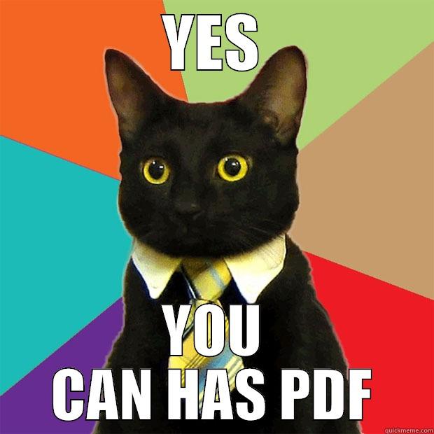 YES YOU CAN HAS PDF Business Cat
