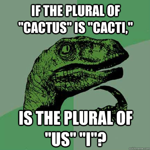 If the plural of 