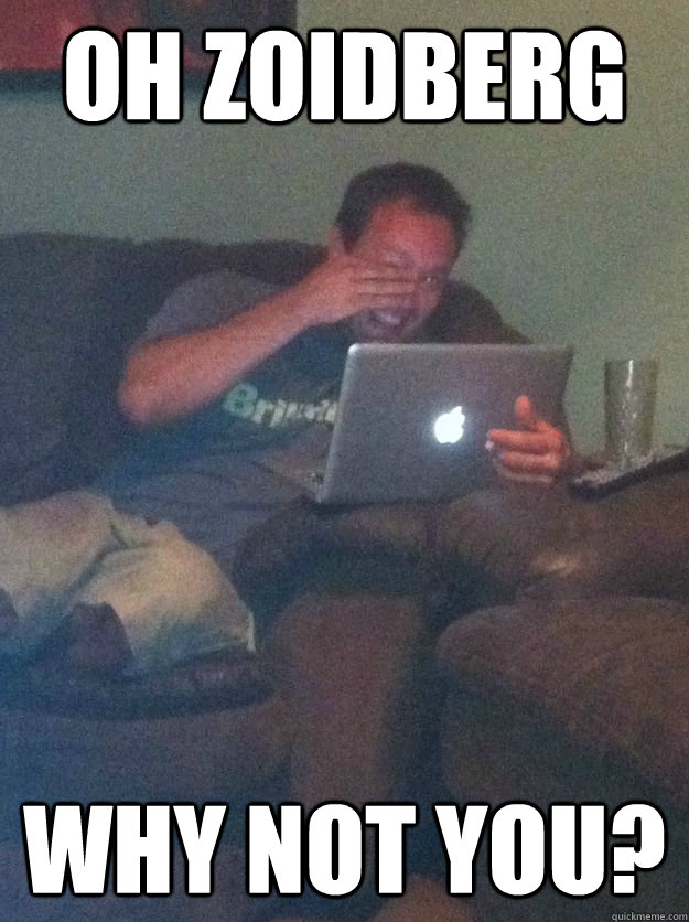 oh zoidberg why not you?  Meme-discovering dad walking dead