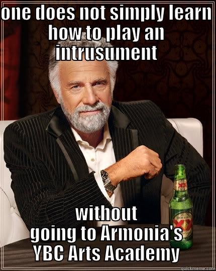 ONE DOES NOT SIMPLY LEARN HOW TO PLAY AN INTRUSUMENT WITHOUT GOING TO ARMONIA'S YBC ARTS ACADEMY The Most Interesting Man In The World