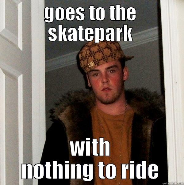 GOES TO THE SKATEPARK WITH NOTHING TO RIDE Scumbag Steve