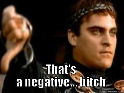  THAT'S A NEGATIVE... BITCH Downvoting Roman