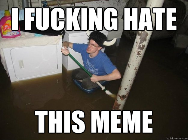 I FUCKING HATE THIS MEME  Laundry viking