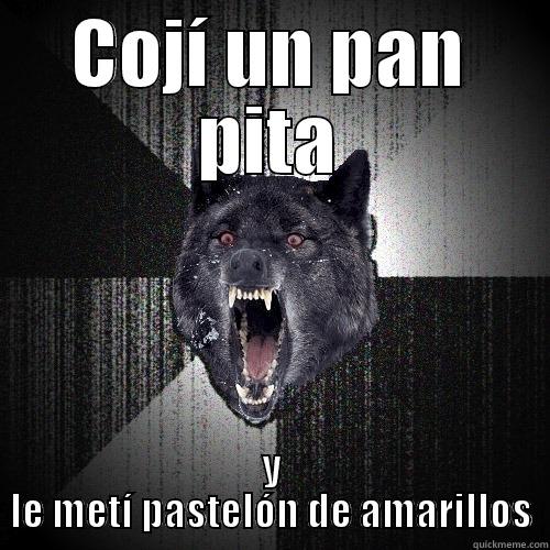 COJÍ UN PAN PITA Y LE METÍ PASTELÓN DE AMARILLOS Insanity Wolf