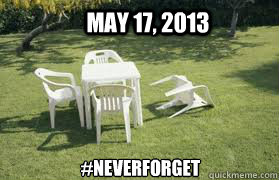 May 17, 2013 #NeverForget - May 17, 2013 #NeverForget  Earthquake hmmm