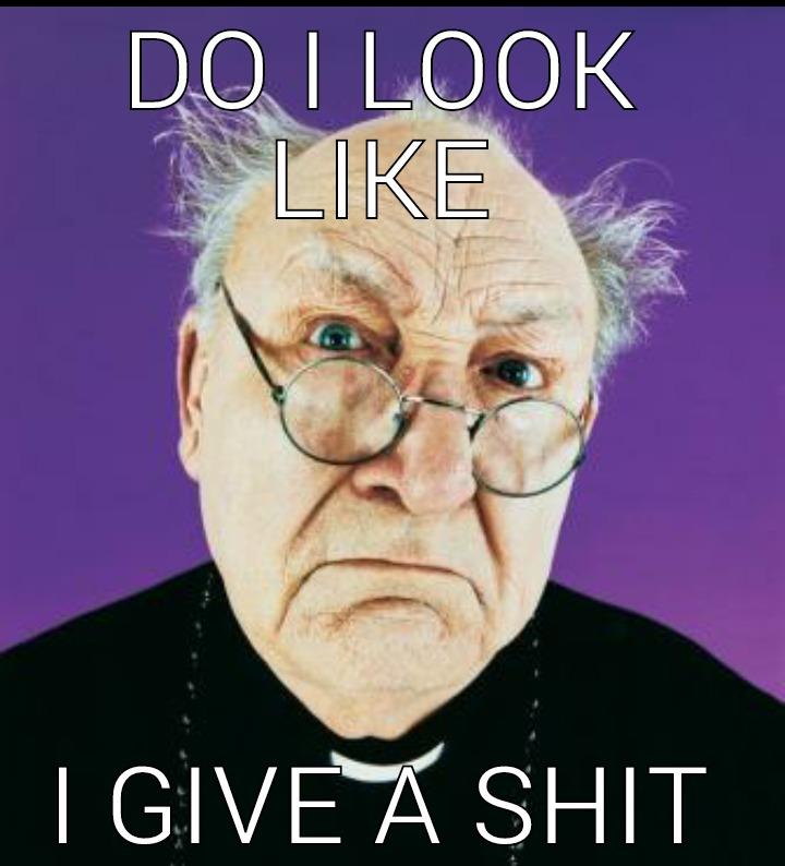 DO I LOOK LIKE I GIVE A SHIT Misc