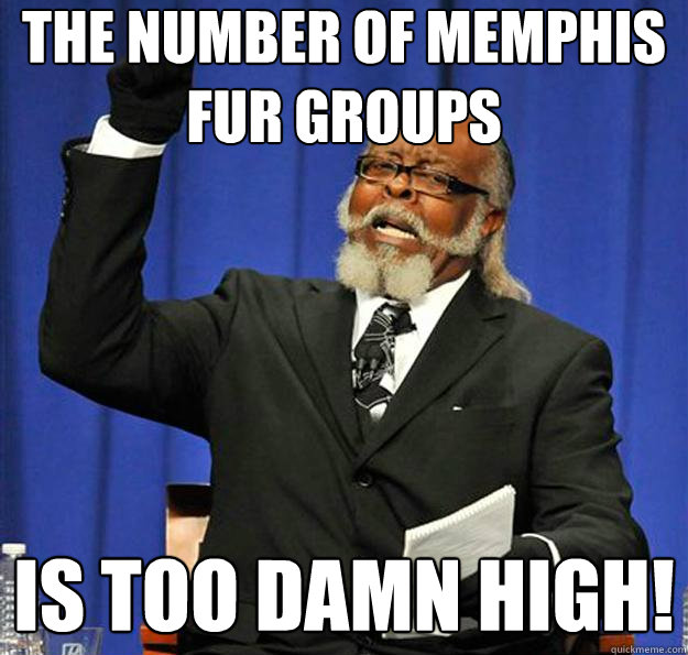 The number of Memphis Fur Groups Is too damn high!  Jimmy McMillan