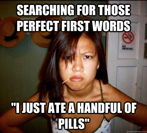 Searching for those perfect first words 