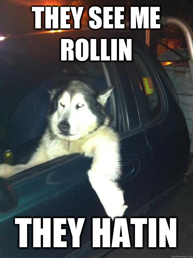 They see me rollin They hatin - They see me rollin They hatin  Mean Dog