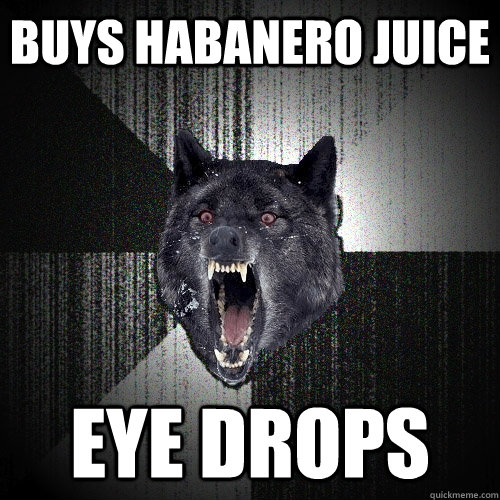 Buys Habanero Juice EYE DROPS  Insanity Wolf