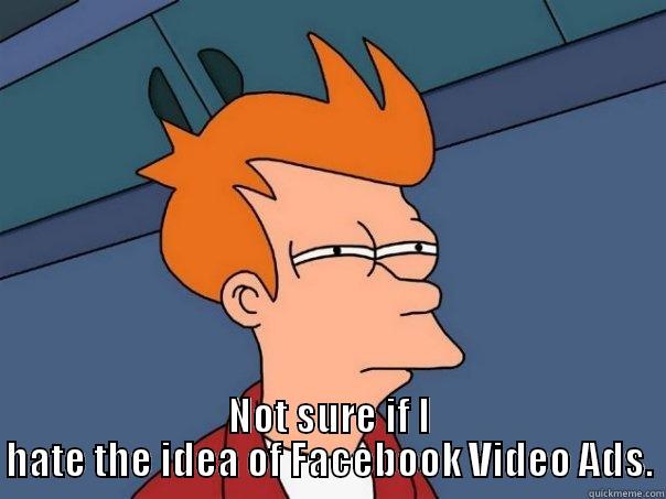 Facebook Video Ads -  NOT SURE IF I HATE THE IDEA OF FACEBOOK VIDEO ADS. Futurama Fry