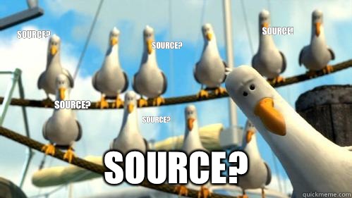 Source? Source? source? Source? Source! Source?  Finding Nemo Seagulls
