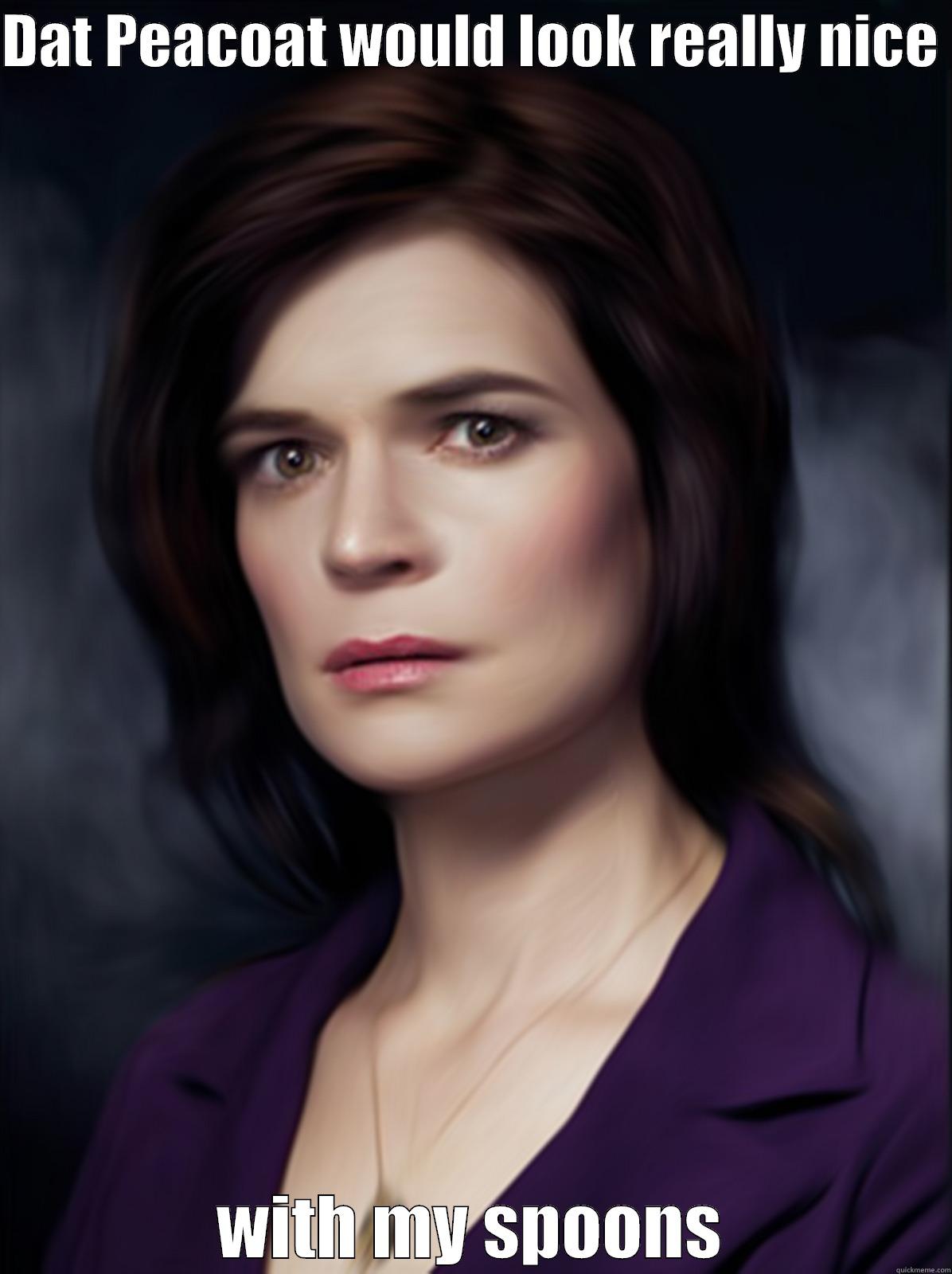 DAT PEACOAT WOULD LOOK REALLY NICE  WITH MY SPOONS Misc