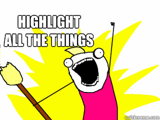 HIGHLIGHT
ALL THE THINGS  All The Things