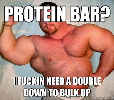 PROTEIN BAR? I FUCKIN NEED A DOUBLE DOWN TO BULK UP  Out of Shape In Shape Guy