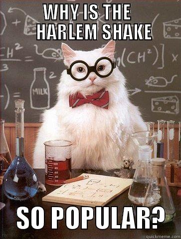             WHY IS THE                        HARLEM SHAKE                      SO POPULAR?   Science Cat