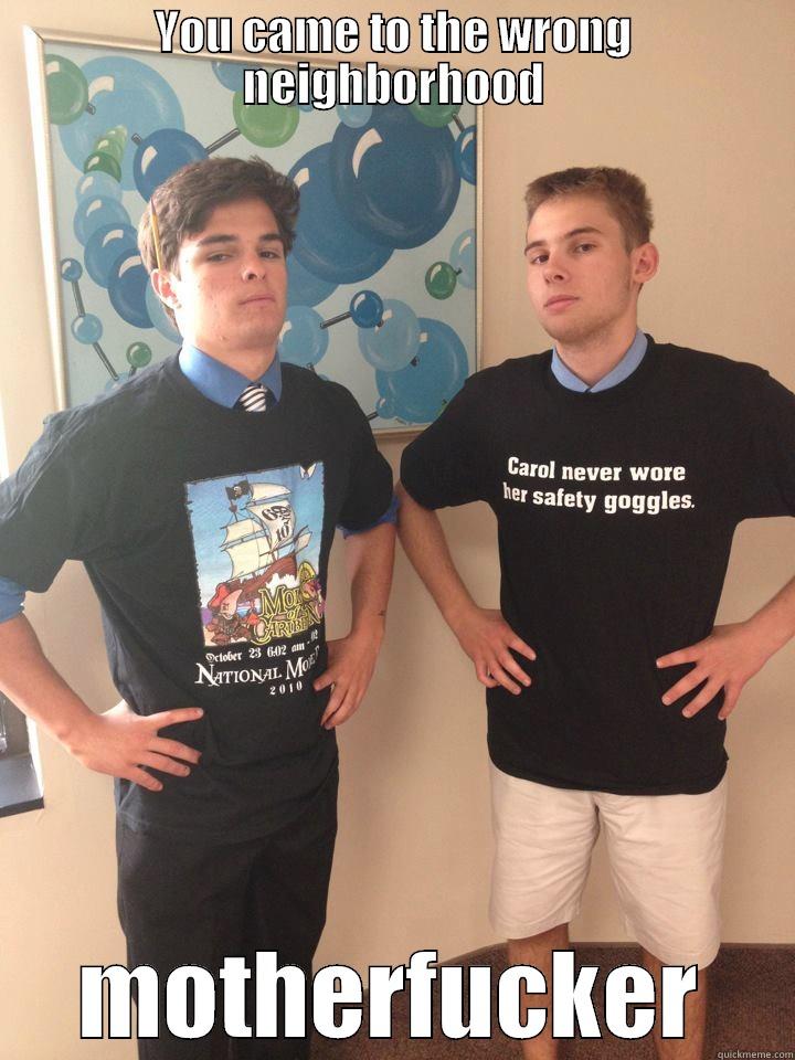 YOU CAME TO THE WRONG NEIGHBORHOOD MOTHERFUCKER Misc