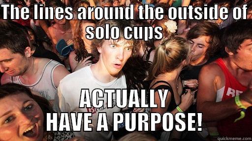 TIL something shocking about solo cups - THE LINES AROUND THE OUTSIDE OF SOLO CUPS ACTUALLY HAVE A PURPOSE! Sudden Clarity Clarence
