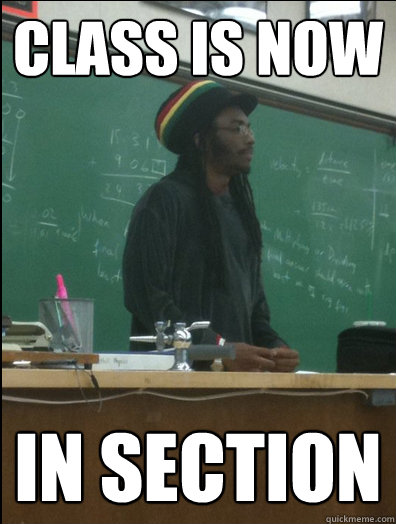 class is now  in section - class is now  in section  Rasta Science Teacher