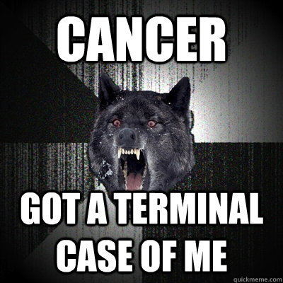 cancer got a terminal case of me  Insanity Wolf