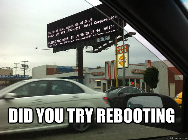 Did you try rebooting  reboot