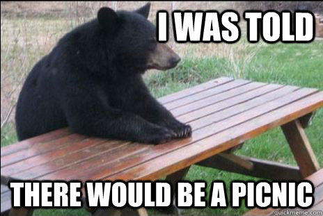                         I was TOld There would be a picnic  