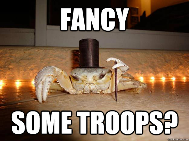Fancy some troops?  Fancy Crab