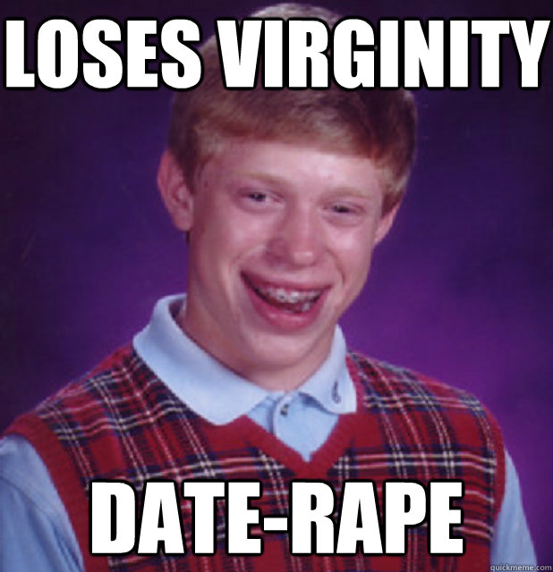 loses virginity date-rape  