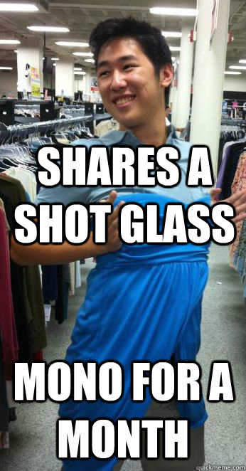 shares a shot glass mono for a month - shares a shot glass mono for a month  Sean Wang the Nice Guy