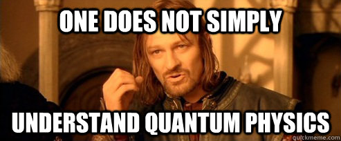 One does not simply understand quantum physics  One Does Not Simply