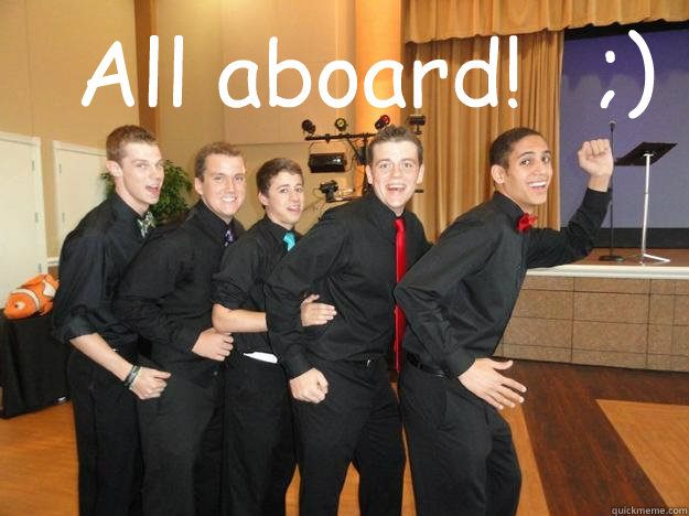 All aboard! ;)  LOLTRAIN