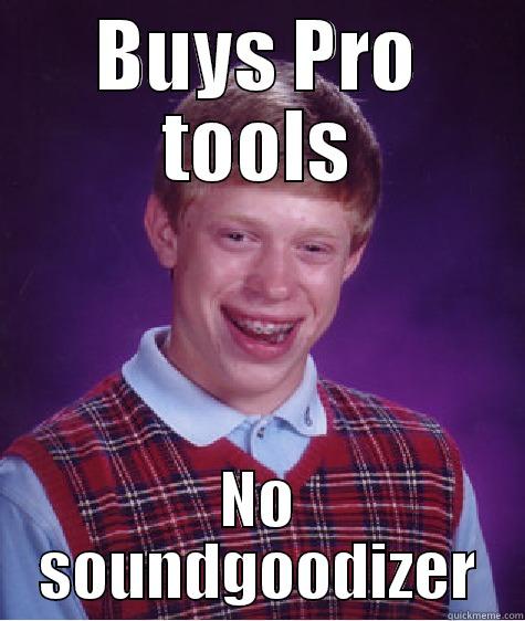 BUYS PRO TOOLS NO SOUNDGOODIZER Bad Luck Brian